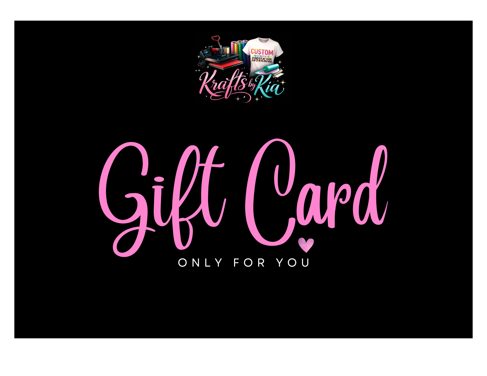 KraftsByKia Gift Card